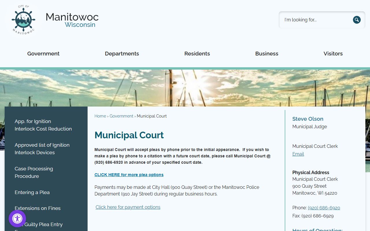 Manitowoc Divorce Records city municipal court