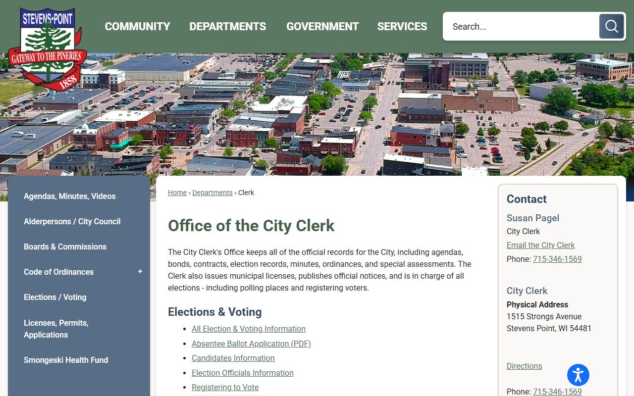 Stevens Point Divorce Records Stevens Point City Clerk