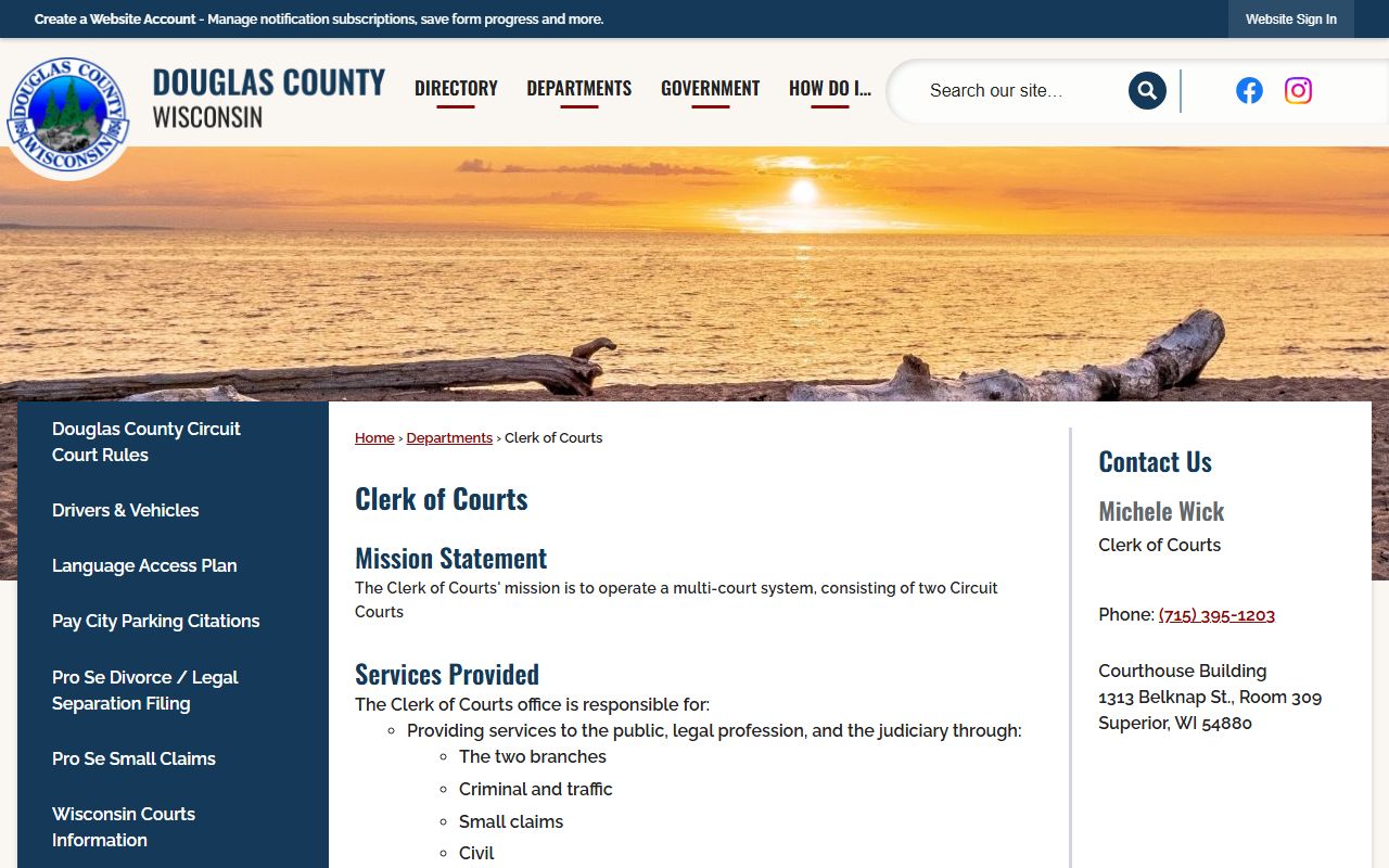 Douglas County Divorce Records clerk of courts