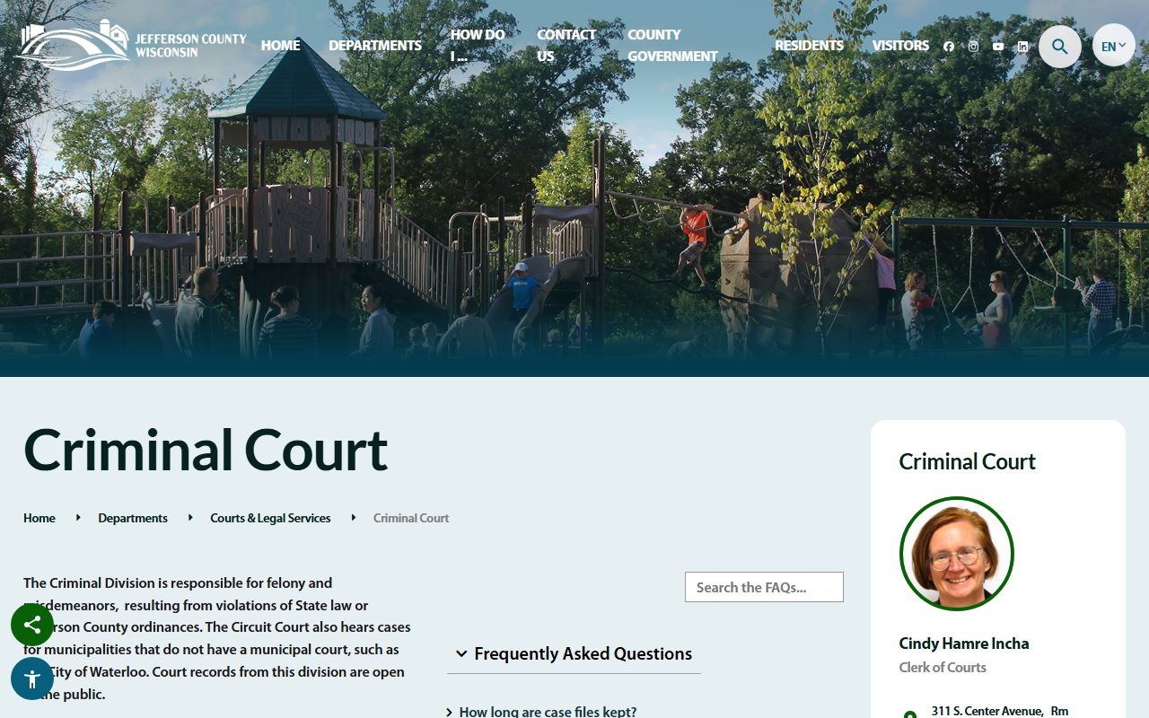 Jefferson County Divorce Records court access page