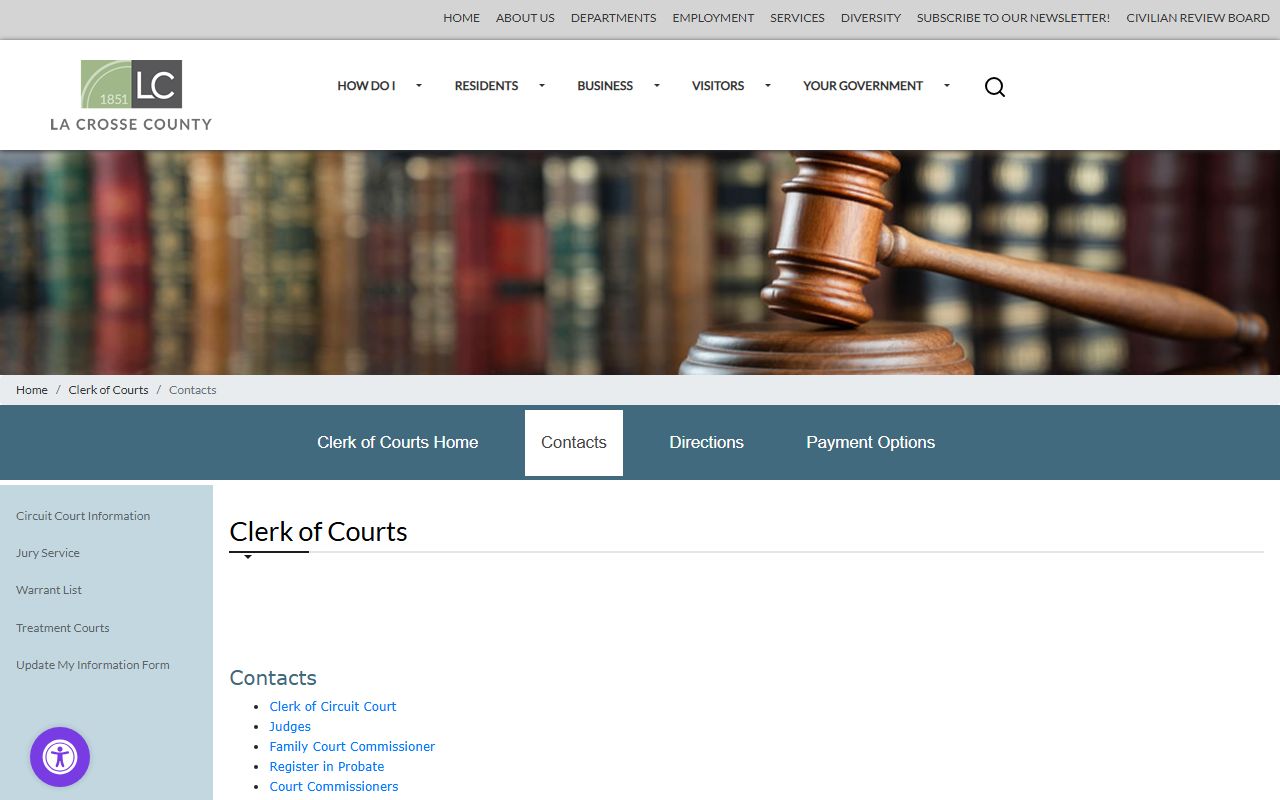 La Crosse Divorce Records La Crosse County circuit court contacts