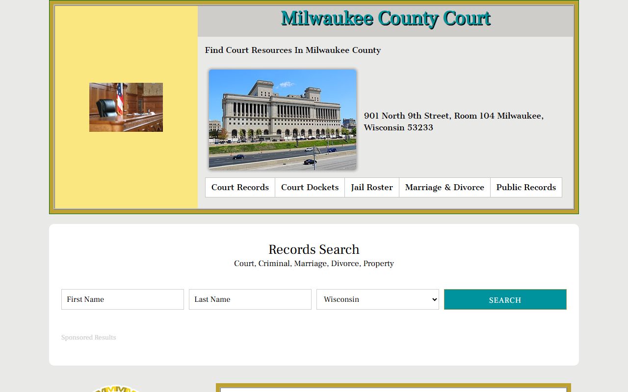 Milwaukee County Divorce Records Milwaukee County courts