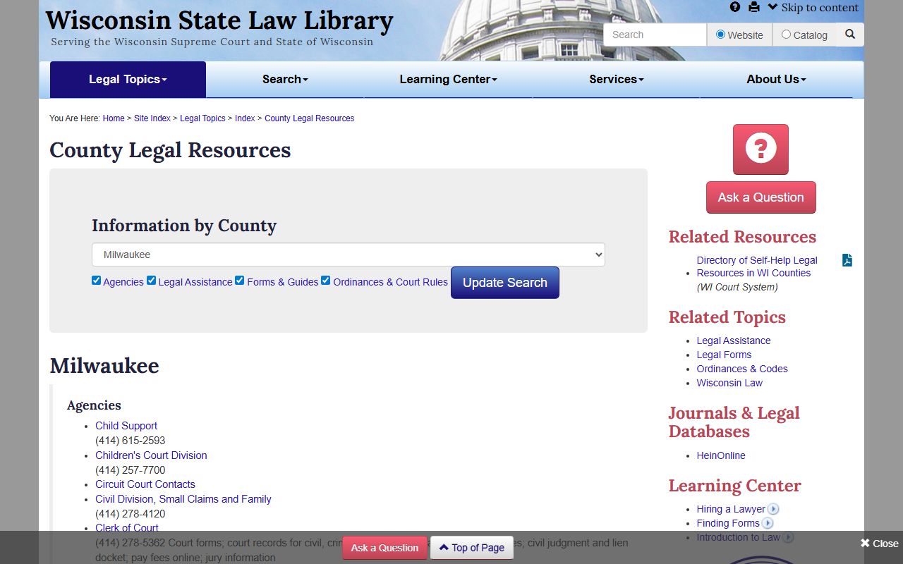 Milwaukee County Divorce Records Milwaukee County legal resources