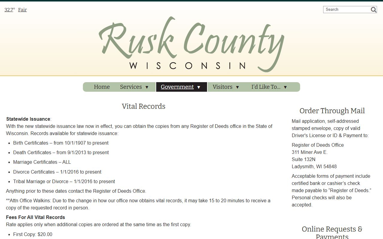 Rusk County Divorce Records vital records