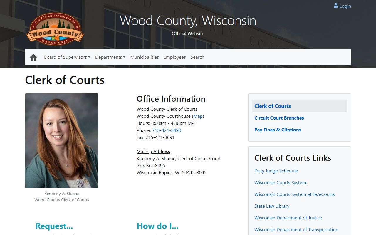 Wood County Divorce Records clerk of courts